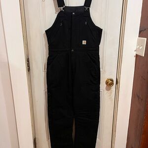 Carhartt Classic Black Bib Overalls